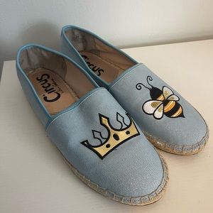 Sam Edelman Circus Queen Bee Embroidered Loafers Flats Size 8